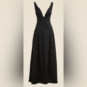 NWT J. Crew Plunge Drop Waist Satin Dress 
Size 2